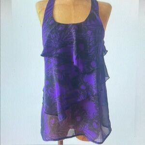 Purple Halter Neck Women's Top
